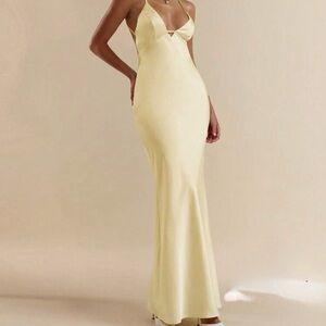 Silky Pale Yellow Slip Dress in time for Prom